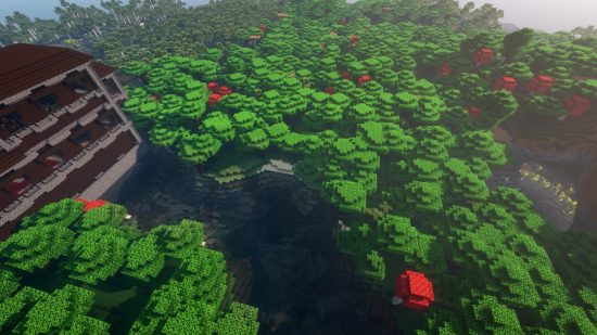 Woodland Mansion and Lush Caves
