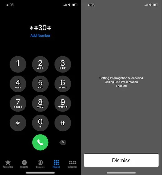 Calling Line Presentation